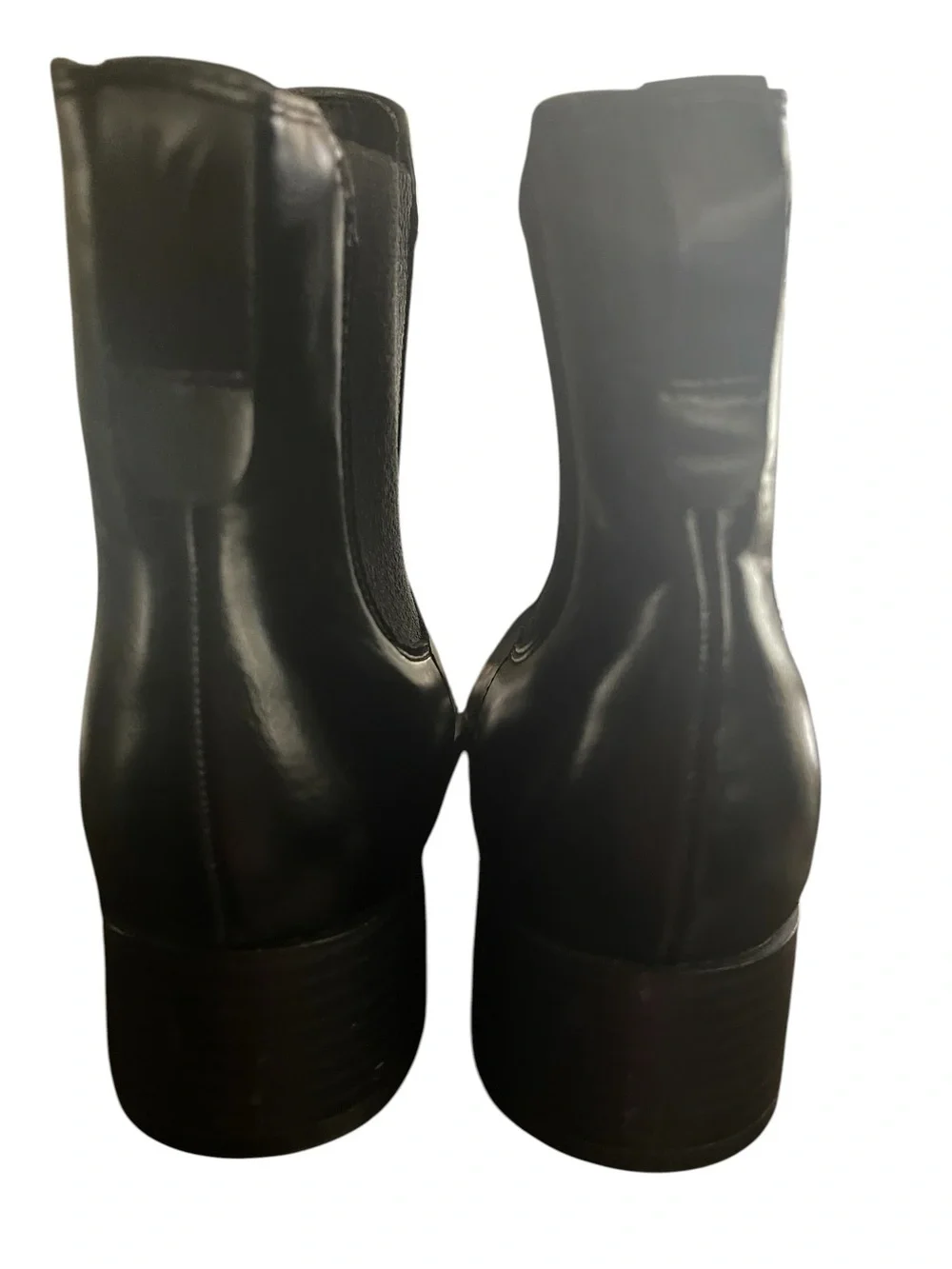 Steve Madden Chayse Black Chelsea Ankle Boot Size 9 Block Heel